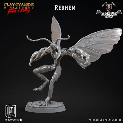 Rebhem Flying Hive-Mind Insectoid Miniature | 32mm Scale - Plague Miniatures