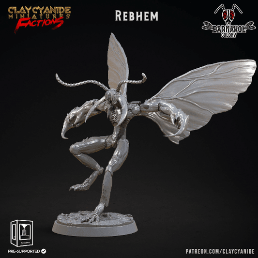 Rebhem Flying Hive-Mind Insectoid Miniature | 32mm Scale - Plague Miniatures