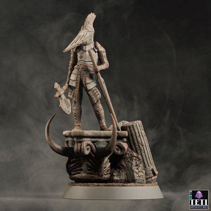 Remmunth, Champion of Men, Medieval Gladiator Miniature | Warrior Fighter Medieval Miniature - Plague Miniatures