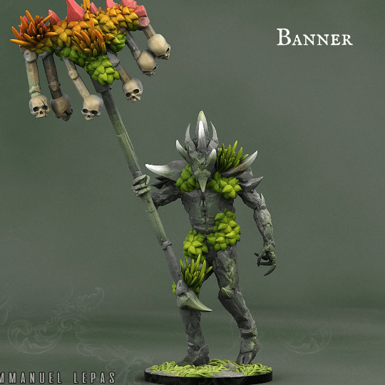 Rock Soldier with Hammer Miniature | Stone Guardian Forged in Battle - Plague Miniatures