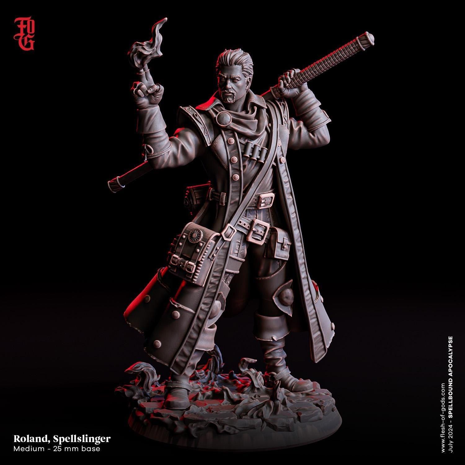 Roland, Spellslinger Bust | Human Sorcerer - Plague Miniatures