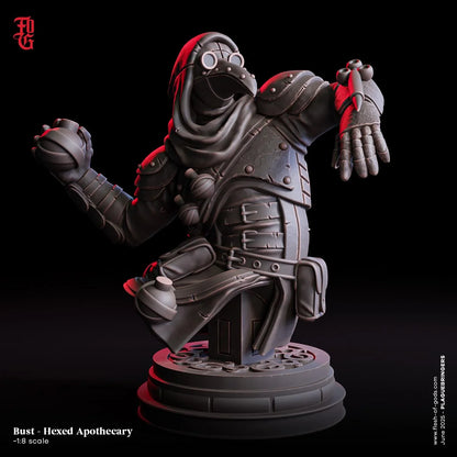 Rothan, Hexed Apothecary | Kenku Plague Cleric Miniature | 32mm Scale or 75mm Scale - Plague Miniatures