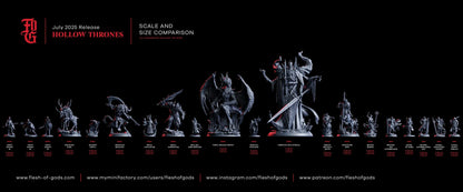 Royal Tormentor | Undead Knight Skeleton Warrior Miniature | 50mm Base - Plague Miniatures