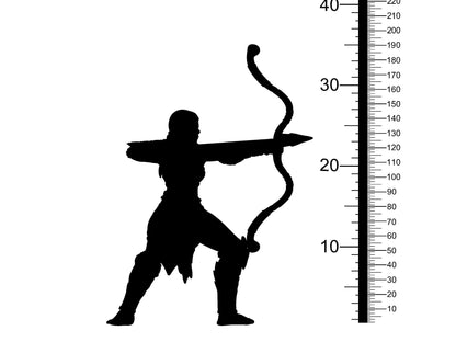 Rynira, Orc Ranger Miniature | Female Orc Archer with Bow | 32mm Scale - Plague Miniatures