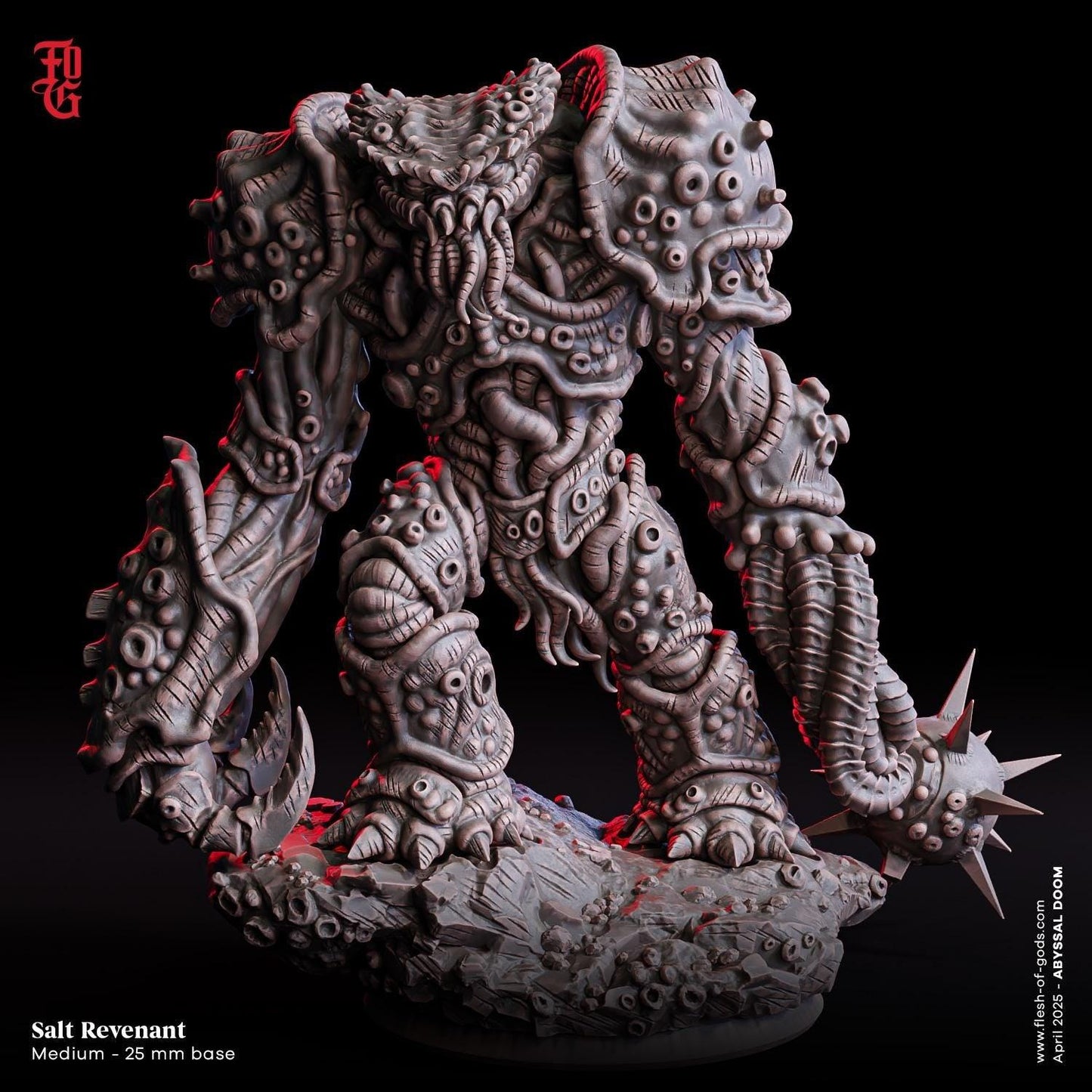 Salt Revenant, Drowned Undead | Aquatic Monstrosity Miniature | 32mm Scale - Plague Miniatures