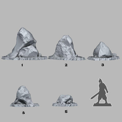 Sand Rock Miniatures | Desert Stone Terrain for Wargaming & DnD | 28mm or 32mm Scale - Plague Miniatures