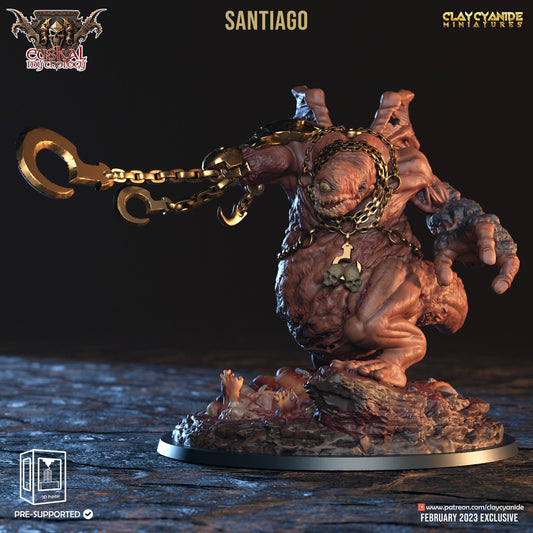 Santiago, Giant Cyclops Miniature | Conqueror of Lands - Tartalo | 32mm Scale - Plague Miniatures