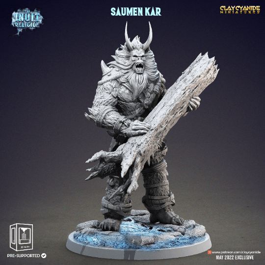 Saumen Kar Inuit Miniatures | Figure for Dungeons and Dragons | 32mm Scale - Plague Miniatures