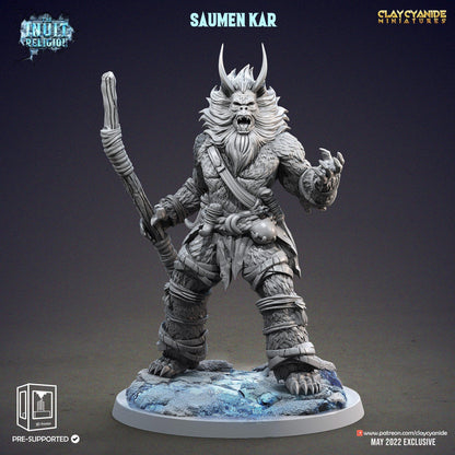 Saumen Kar Miniatures | Intuit Warrior TTRPG Figurines | 32mm Scale - Plague Miniatures