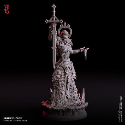 Scarlet Oracle Miniature | DnD Undead Monstrosity Figurine | 32mm Scale or 75mm Scale - Plague Miniatures