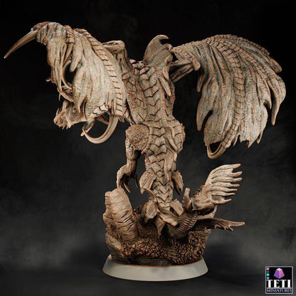 Scoriax, Desert Wyvern Miniature | Large Monstrosity Dragon - Plague Miniatures