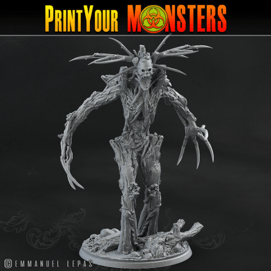 Screaming Undead Treant for Tabletop Gaming | Forest Monster Miniature for DnD 5e - Plague Miniatures