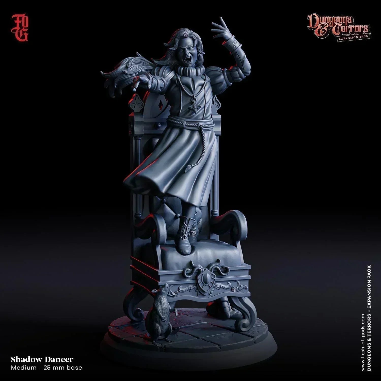 Shadow Dancer Miniature | Undead Child Monster Figurine | 32mm Scale ...