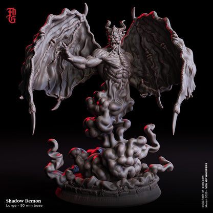 Shadow Demon Winged Aberration Miniature | 50mm Base - Plague Miniatures