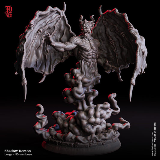 Shadow Demon Winged Aberration Miniature | 50mm Base - Plague Miniatures