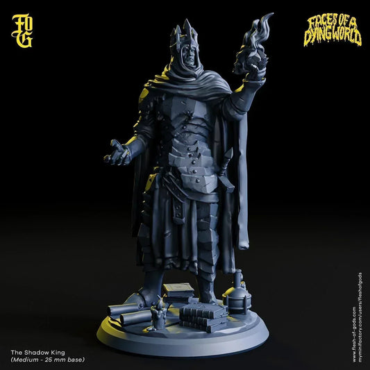 Shadow King Monster Miniature | Royal NPC Figurine for MÖRK BORG | 32mm Scale - Plague Miniatures
