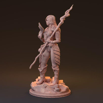 Shainor, Enchanting Mage | Sexy Human Female Sorceress Resin Bust Statue - Plague Miniatures