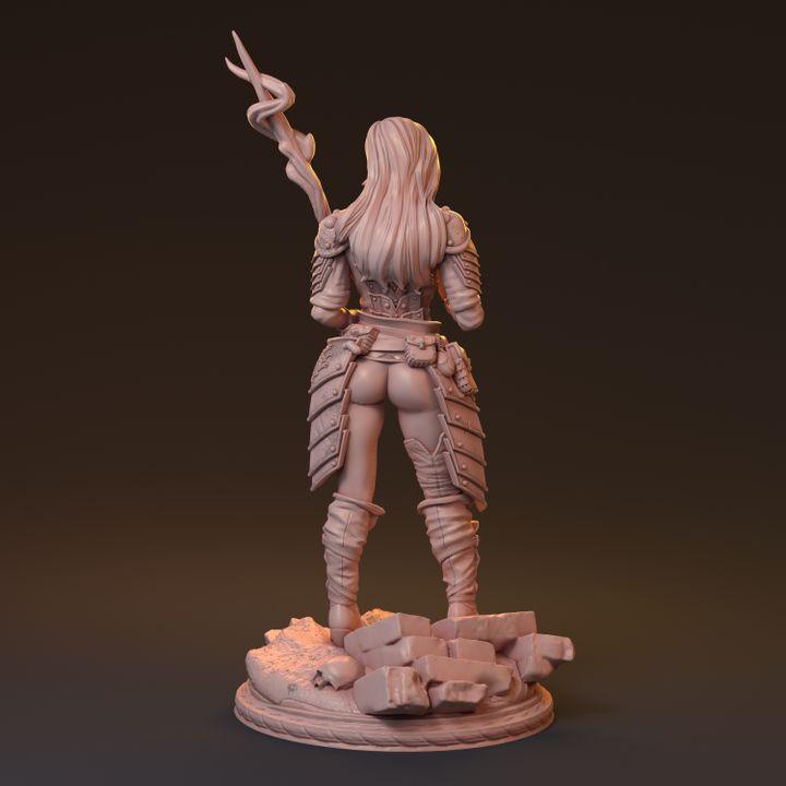 Shainor, Enchanting Mage | Sexy Human Female Sorceress Resin Bust Statue - Plague Miniatures