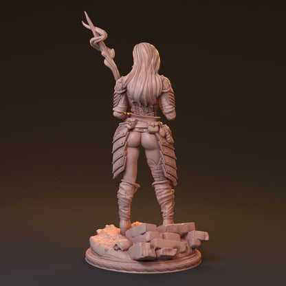 Shainor, Enchanting Mage | Sexy Human Female Sorceress Resin Bust Statue - Plague Miniatures