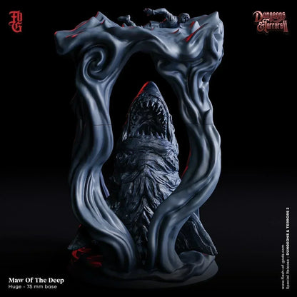 Shark Figurine Maw of the Deep | Huge Monstrosity Miniature | 75mm Base - Plague Miniatures