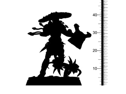 Shiitalker Shroomfolk Miniature | Myconid Fungus Folk Adventurer | 32mm Scale - Plague Miniatures
