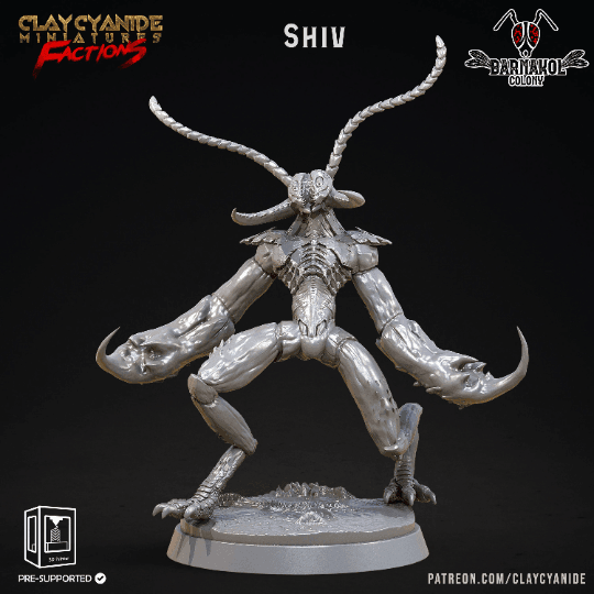 Shiv Flying Hive-Mind Insectoid Miniature | 32mm Scale - Plague Miniatures