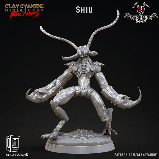 Shiv Flying Hive-Mind Insectoid Miniature | 32mm Scale - Plague Miniatures