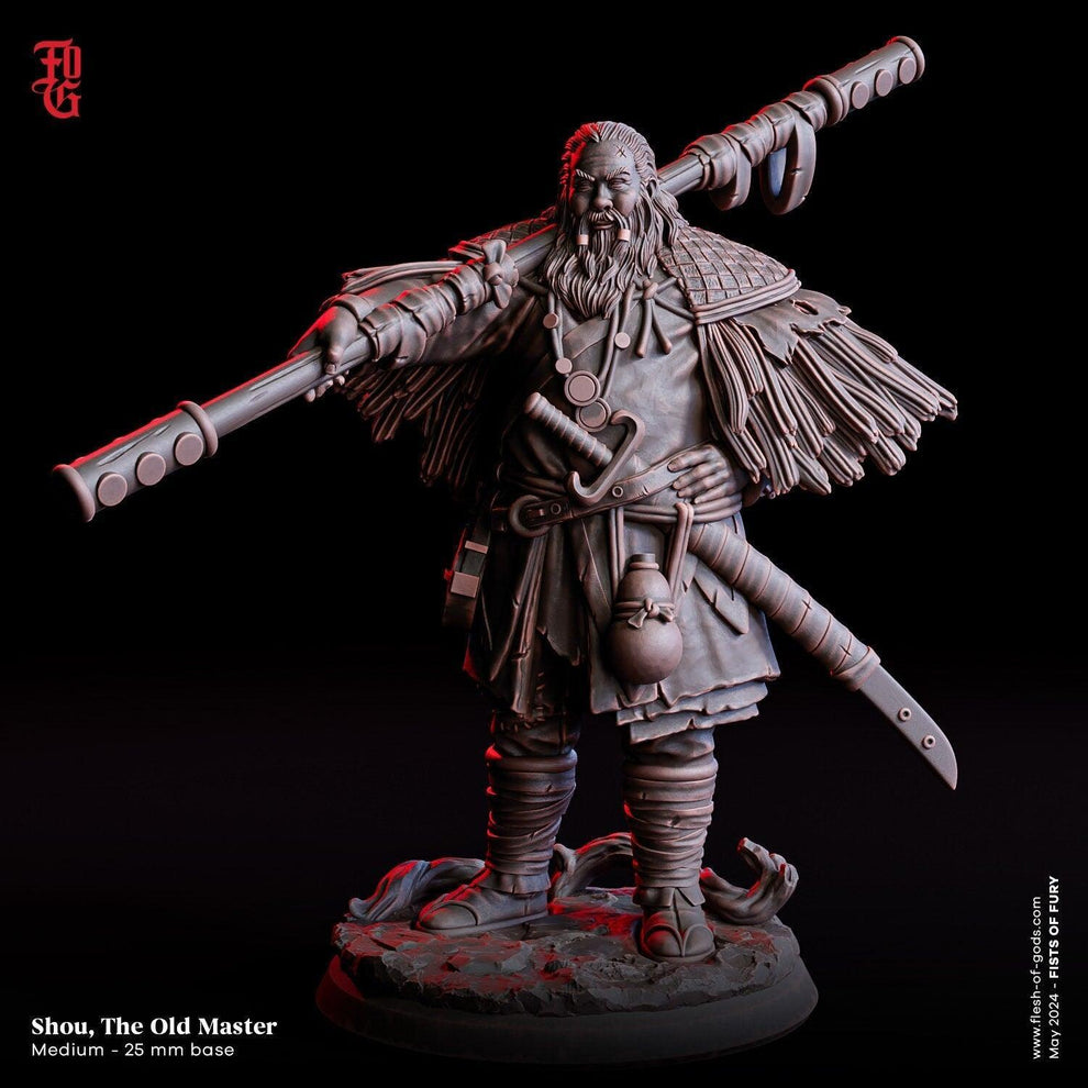 Shou, The Old Master Miniature Samurai Warrior | Perfect NPC for D&D ...