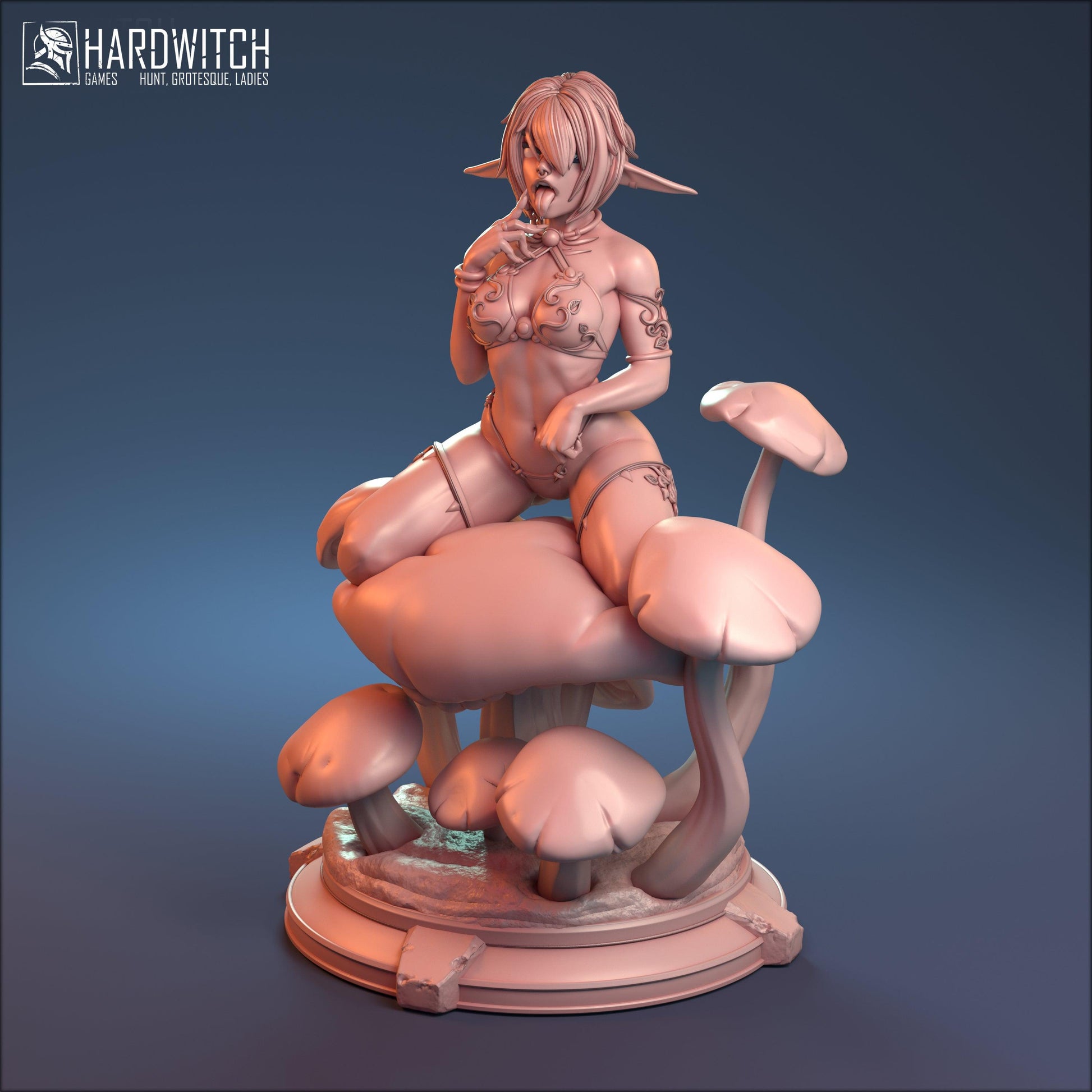 Sibari, Enchanted Mushroom Fairy Bikini and NSFW Nude Option | Bewitching Fey Miniature | 32mm or 75mm - Plague Miniatures