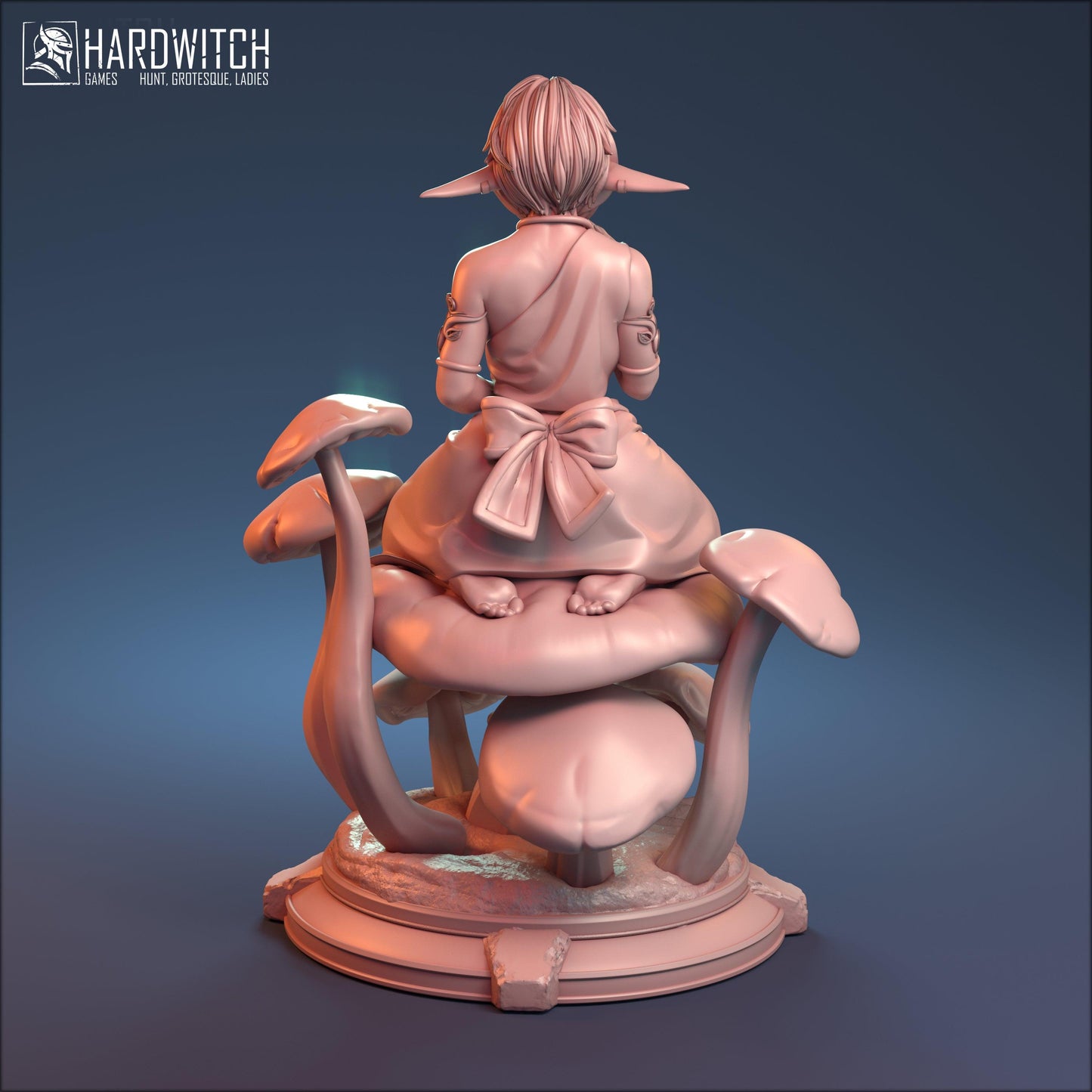 Sibari, Enchanted Mushroom Fairy Bikini and NSFW Nude Option | Bewitching Fey Miniature | 32mm or 75mm - Plague Miniatures