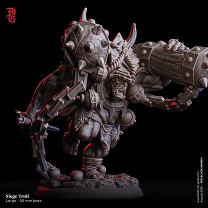 Siege Troll | Large Monstrosity Miniature | 50mm Base - Plague Miniatures