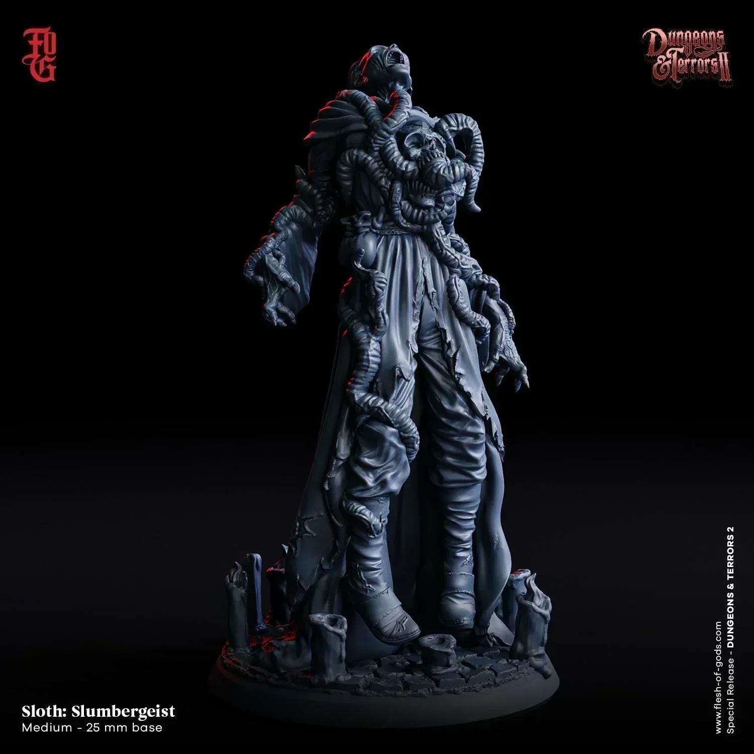 Sin - Sloth: Slumbergeist Miniature | Phantom of Lethargy | 32mm Scale - Plague Miniatures