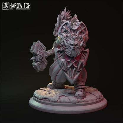 Sipor Kadoris, The Cursed Champion | Divine Warrior Miniature | 32mm Scale or 75mm Scale - Plague Miniatures