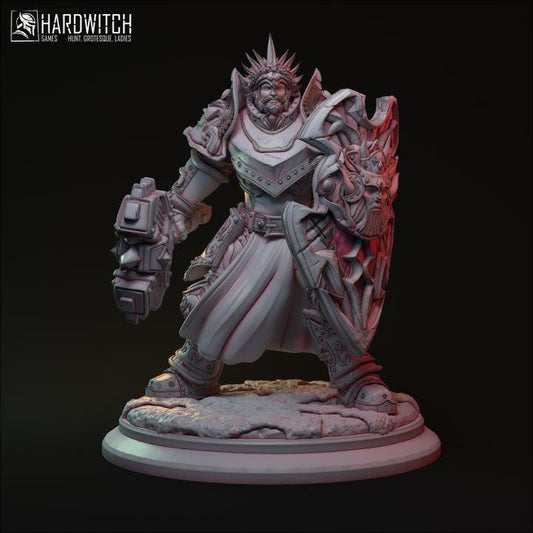 Sipor Kadoris, The Cursed Champion | Divine Warrior Miniature | 32mm Scale or 75mm Scale - Plague Miniatures