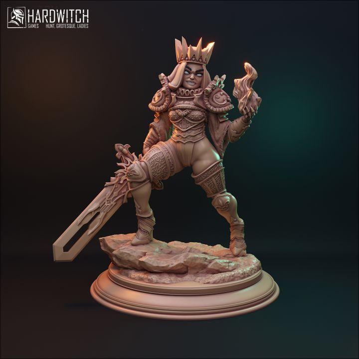 Sisters of the Night, Royal Warriors in Silk and Steel | Battle-Ready Female Miniatures | 32mm Scale - Plague Miniatures