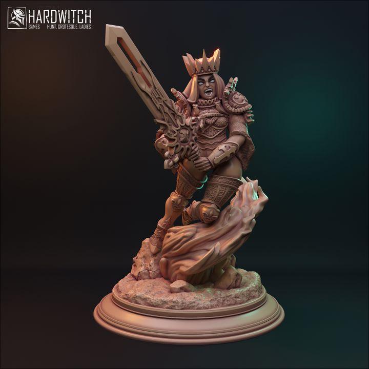 Sisters of the Night, Royal Warriors in Silk and Steel | Battle-Ready Female Miniatures | 32mm Scale - Plague Miniatures