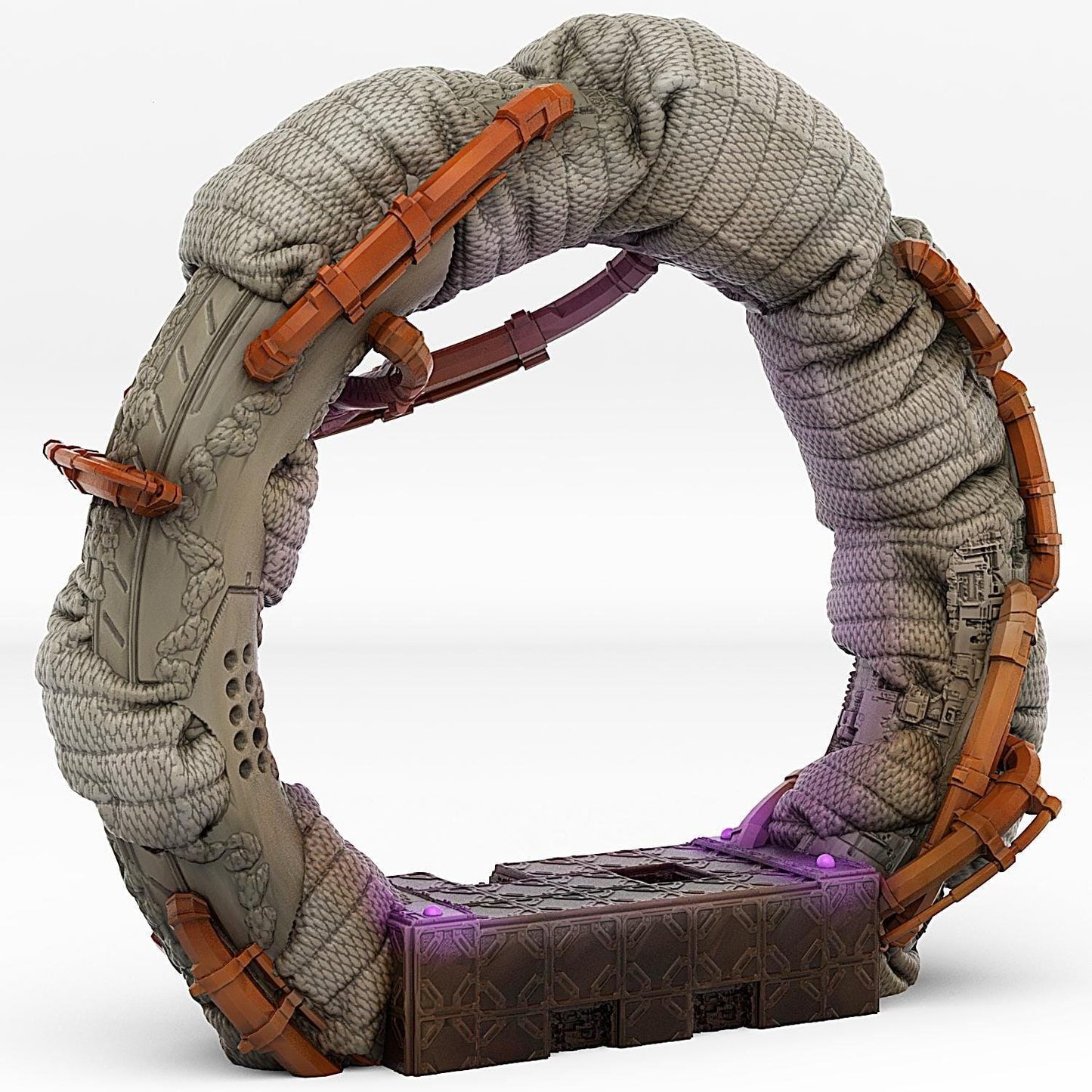 Space Ship Portal Miniature | Space Tornado Effect | Dungeon Terrain Prop | 28mm or 32mm Scale - Plague Miniatures