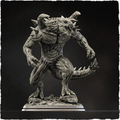 Spinebrute Dragon Miniature | Fearsome Fantasy Dragon Monster Figure for DnD 5e - Plague Miniatures