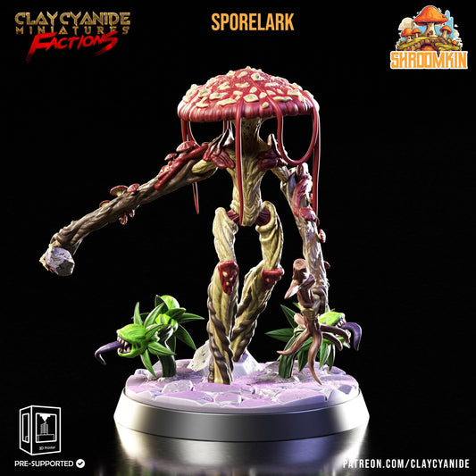 Sporelark Shroomfolk Miniature | Myconid Fungus Folk Monster | 32mm Scale - Plague Miniatures