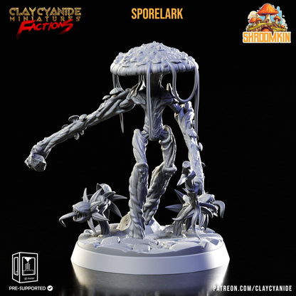 Sporelark Shroomfolk Miniature | Myconid Fungus Folk Monster | 32mm Scale - Plague Miniatures