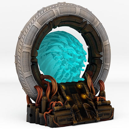 Stars Portal Miniature | Steampunk Space Effect | Dungeon Terrain Prop | 28mm or 32mm Scale - Plague Miniatures