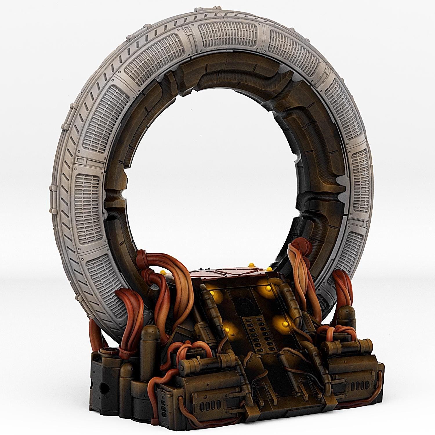 Stars Portal Miniature | Steampunk Space Effect | Dungeon Terrain Prop | 28mm or 32mm Scale - Plague Miniatures