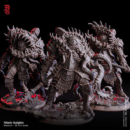 The False Legion | Mimic Suit of Armor Monster Miniature Set | 32mm Scale - Plague Miniatures