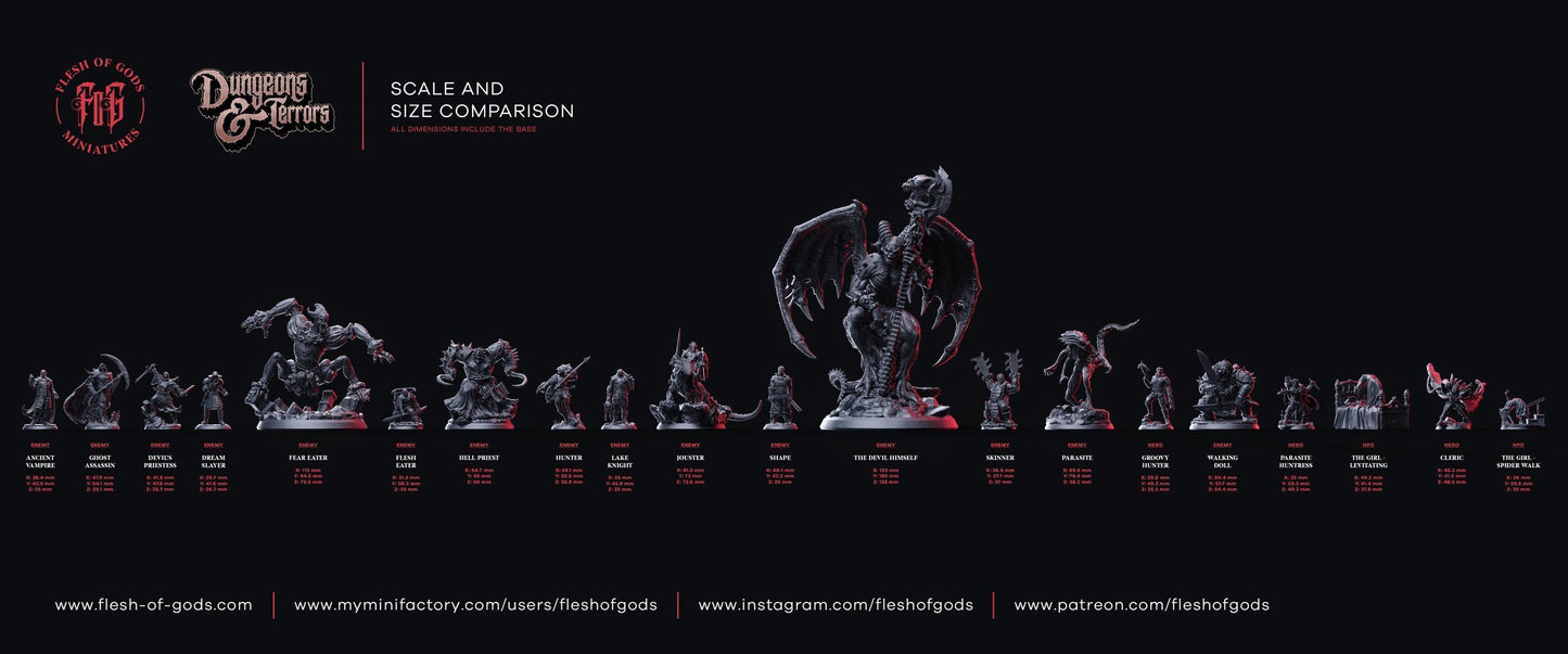 The Flesh Eater Miniature | Cannibalistic Monster | 32mm Scale - Plague Miniatures