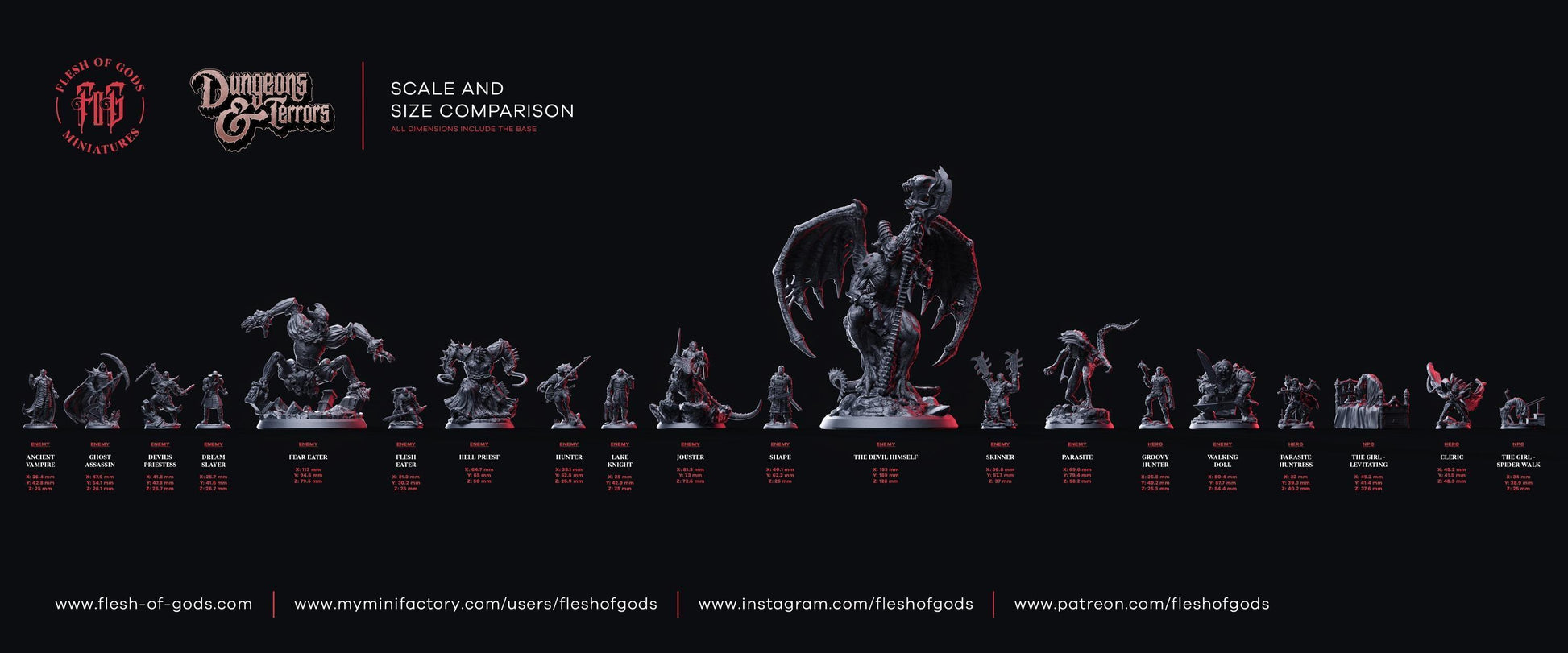 The Hell Priest Miniature | Cenobite Horror Icon | 50mm Base - Plague Miniatures