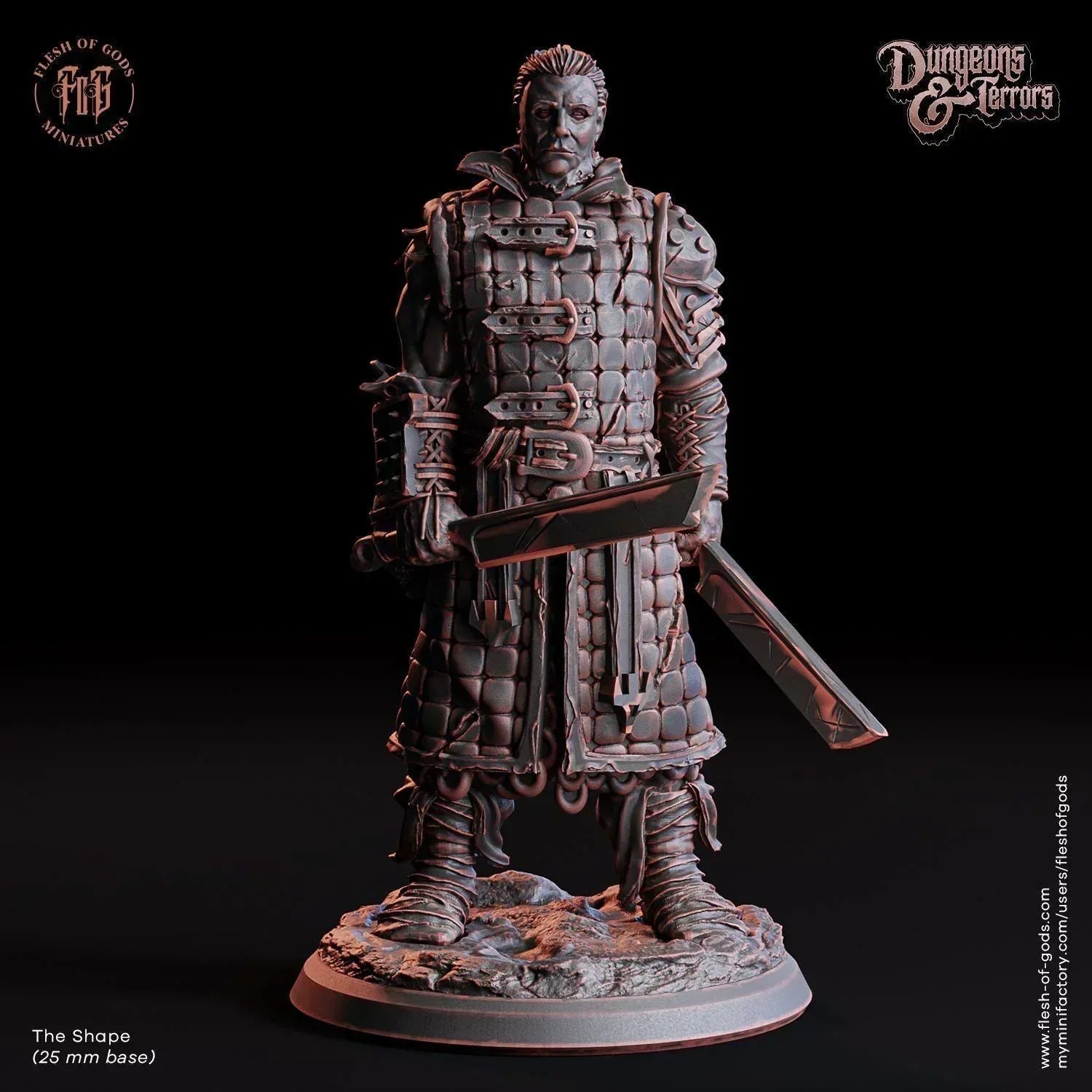 The Shape Resin Bust Statue | Serial Killer Boogeyman Horror Decor - Plague Miniatures