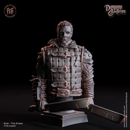 The Shape Resin Bust Statue | Serial Killer Boogeyman Horror Decor - Plague Miniatures