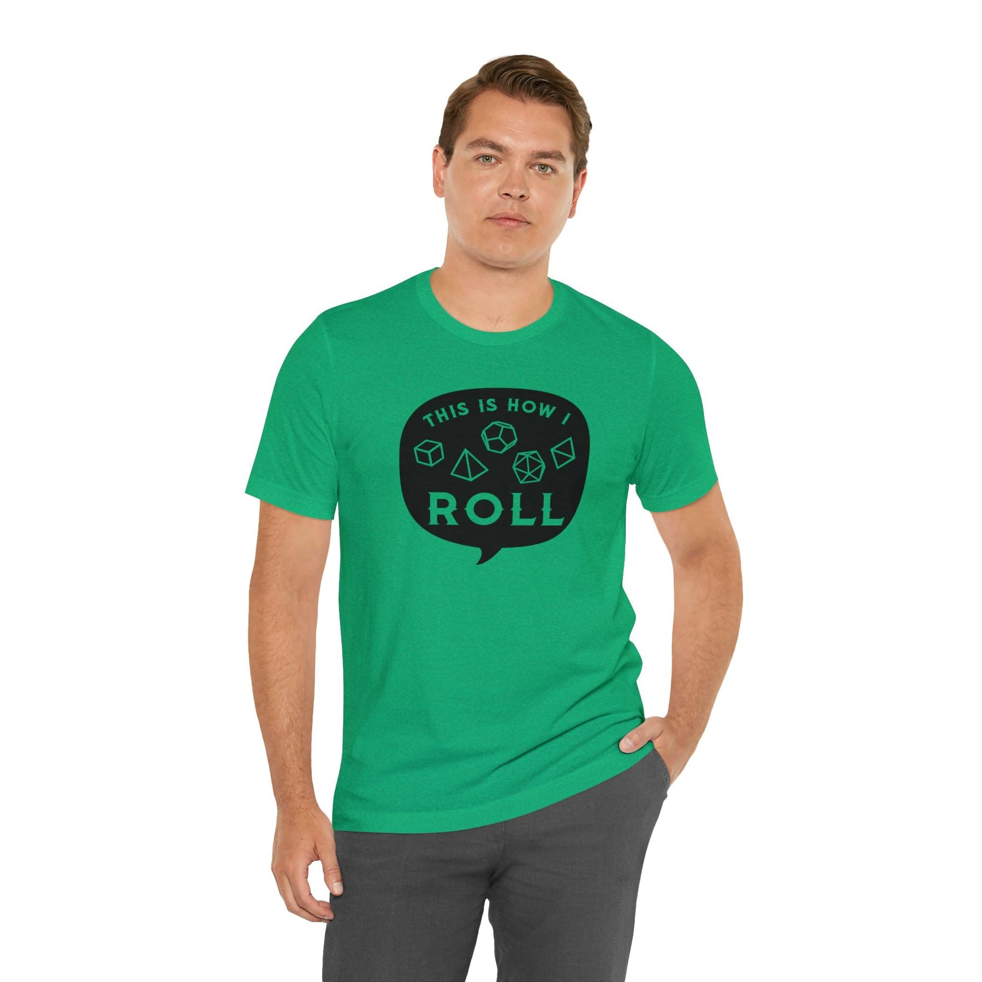 This is how I roll Tee | DM shirt | Dungeon Master gift | dnd tshirt | Nerd shirt | dungeons and dragons Short Sleeve Tee - Plague Miniatures