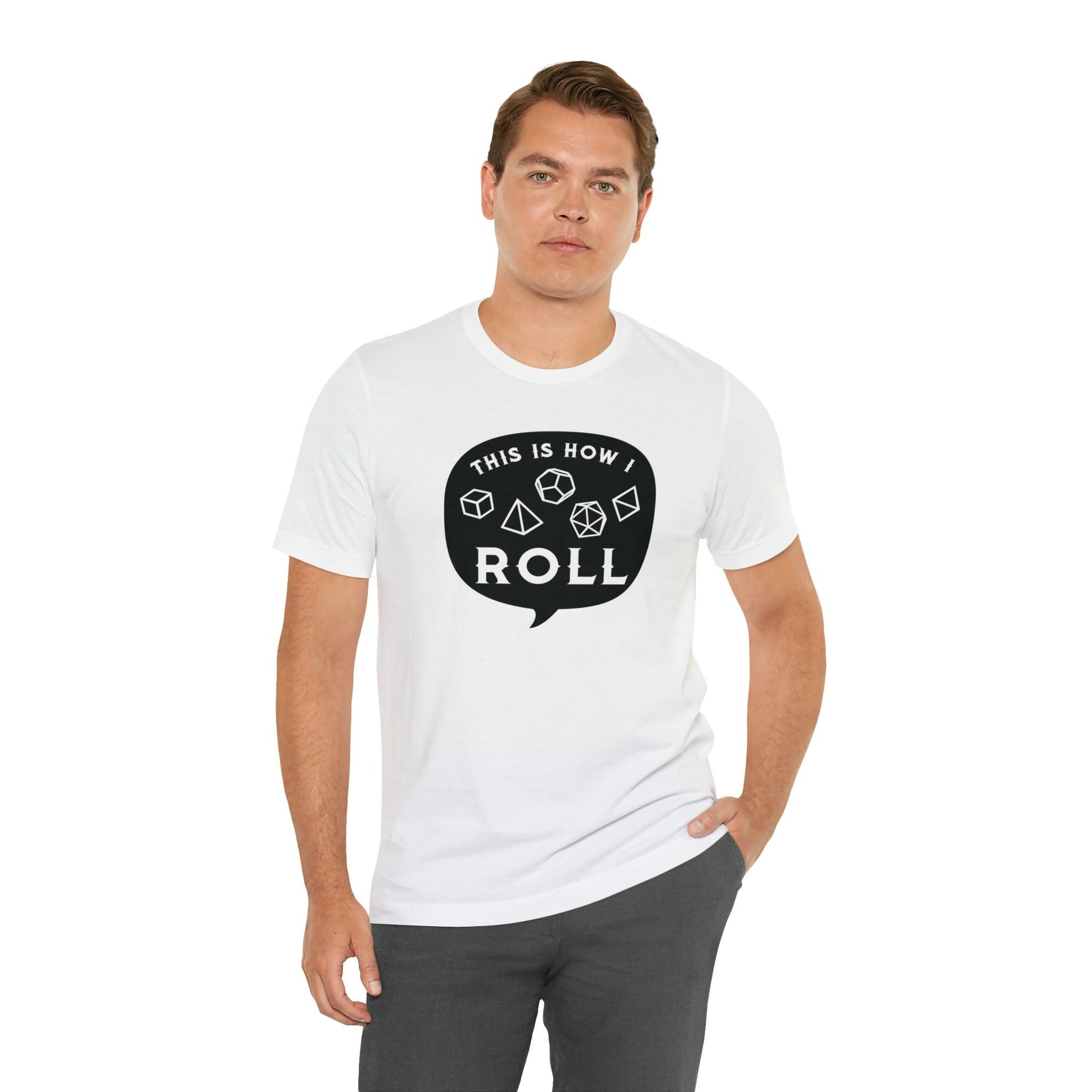 This is how I roll Tee | DM shirt | Dungeon Master gift | dnd tshirt | Nerd shirt | dungeons and dragons Short Sleeve Tee - Plague Miniatures