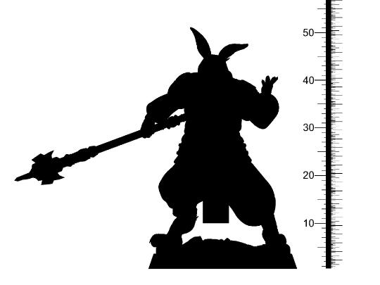 Thumper Harengon Miniature | Rabbitfolk Warrior Figurine for Tabletop Gaming | 32mm Scale - Plague Miniatures